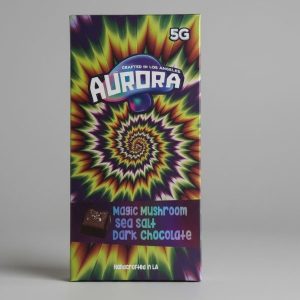Aurora Mushroom Chocolate Bar 5g – Sea Salt Dark Chocolate